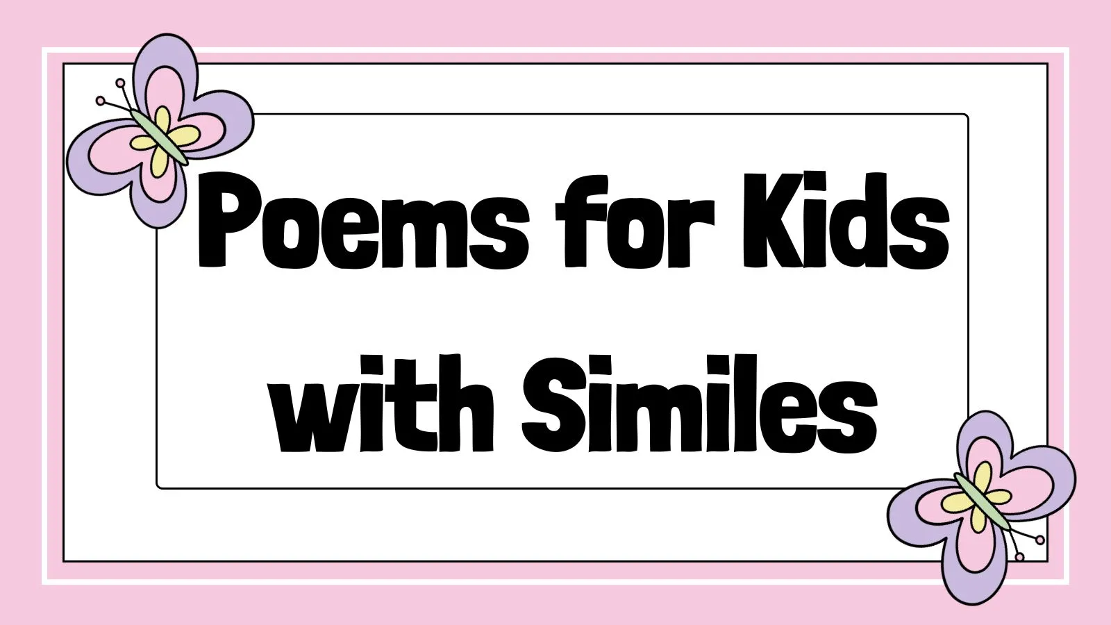 Poems for Kids with Similes