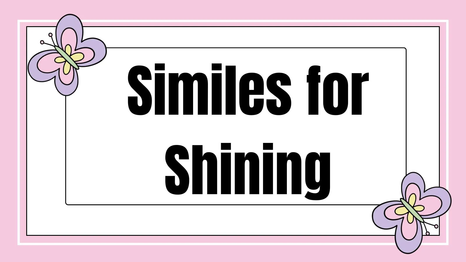 Similes for Shining