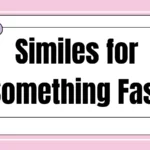 Similes for Something Fast